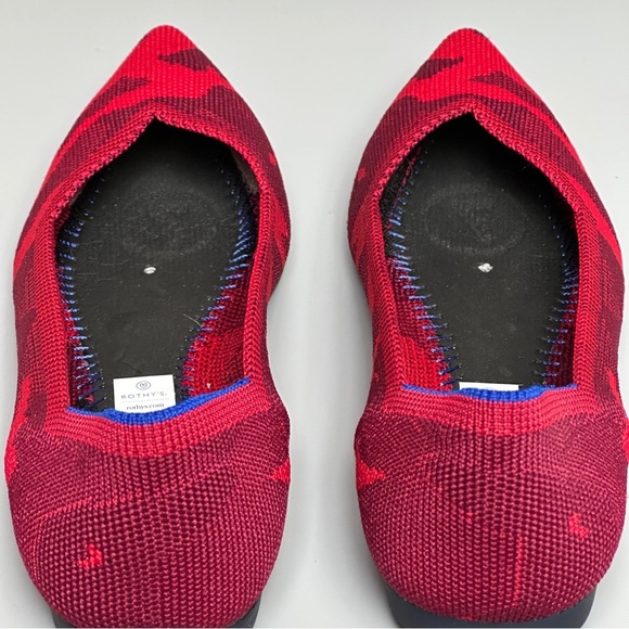 Rothy’s The Point Red Camo Flats Size 7 (Retired Style) - Picture 9 of 10